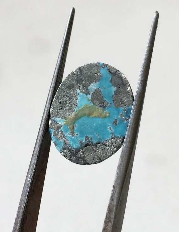 9.53 Ct Natural Irani Firoza (Iranian Turquoise) – Certified Original Gemstone | Gemshub